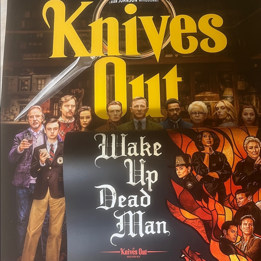 Knives Out BOTH Original Movie Posters Wake Up Dead Man & 1st one 13 x 20 New - Picture 6 of 9